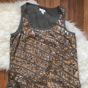 LOFT sequins tank